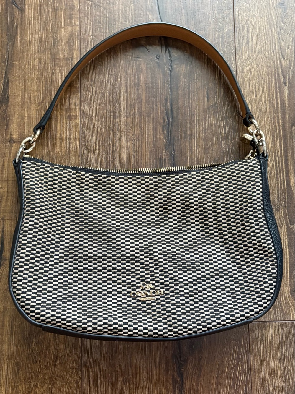 Coach Legacy Chelsea Jacquard Shoulder/Crossbody, Black/Tan